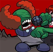 FNF VS Tricky the Clown Mod cover art showing the Madness Combat character